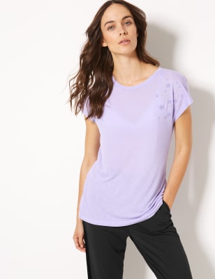 m&s ladies cotton vest tops