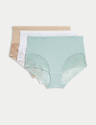 

Womens Body by M&S 3pk Body Soft™ Full Briefs - Dusted Mint, Dusted Mint