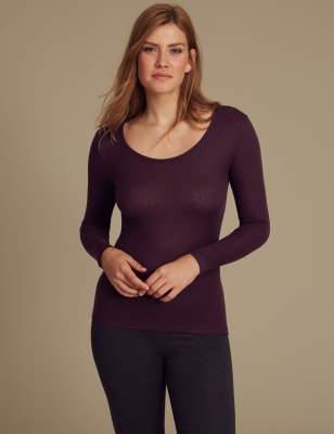 Heatgen&trade; Ribbed Thermal Long Sleeve Top