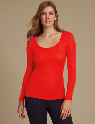 Heatgen&trade; Ribbed Thermal Long Sleeve Top