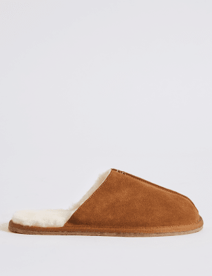 Shearling Slip-on Mule Slippers
