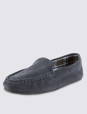 Suede Moccasin Slippers with Thinsulate&trade;