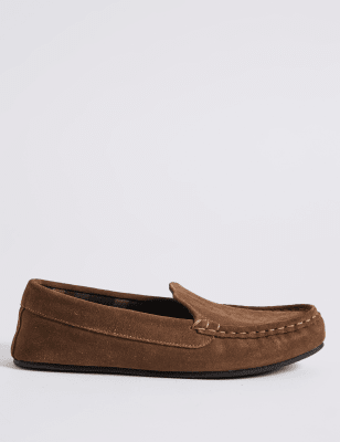 Suede Moccasin Slippers with Thinsulate &trade;