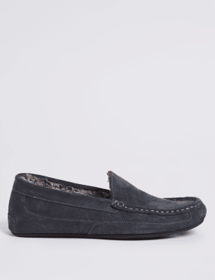 Suede Moccasin Slippers with Thinsulate &trade;