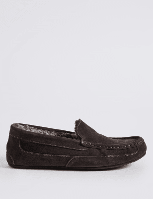 Big & Tall Suede Slippers with Thinsulate&trade;