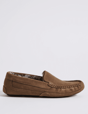 Suede Slipper with Driver Sole & Freshfeet&trade;