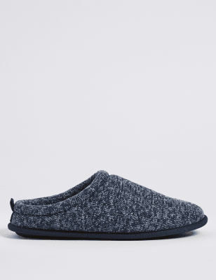 Knitted Slip-on Mule Slippers with Freshfeet&trade;