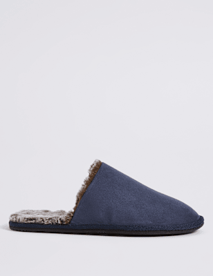 Suedette Mule Slippers with Freshfeet&trade;