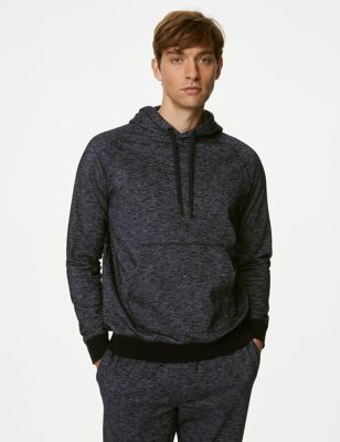 

Mens M&S Collection Cotton Rich Hoodie - Charcoal Mix, Charcoal Mix