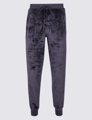 Fleece Velvet Cuffed Hem Jogger