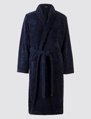 Shawl Neck Fleece Dressing Gown