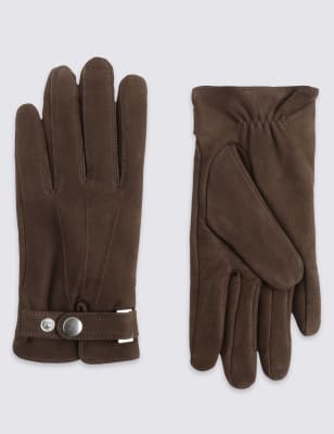 Leather Press Stud Gloves with Thinsulate&trade;