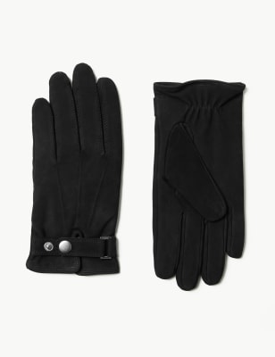 Leather Press Stud Gloves with Thinsulate&trade;
