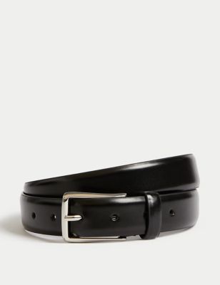

Mens M&S Collection Rectangular Buckle Smart Belt - Black, Black