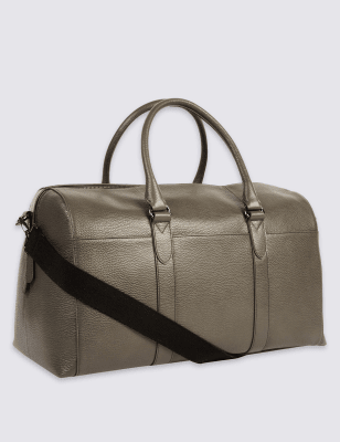 Pebble Grain Leather Holdall