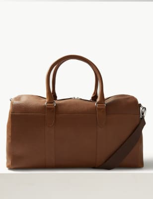 Pebble Grain Leather Holdall