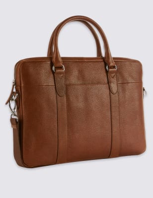 Pebble Grain Leather Briefcase