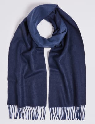 Reversible Pure Cashmere Woven Scarf