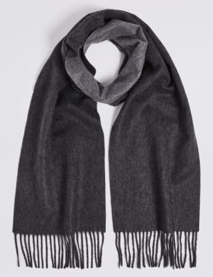 Reversible Pure Cashmere Woven Scarf