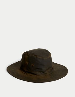 

Mens M&S Collection Waxed Cotton Ambassador Hat with Stormwear™ - Khaki, Khaki