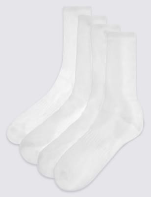 4 Pairs of Cotton Rich Sports Socks