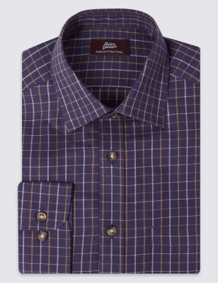 Pure Cotton Regular Fit Shirt with Pocket