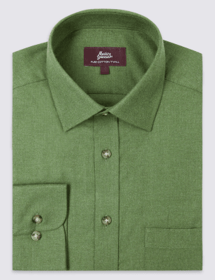 Pure Cotton Regular Fit Shirt with Pocket