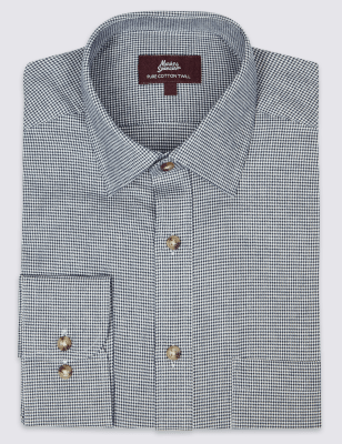 Pure Cotton Regular Fit Shirt with Pocket