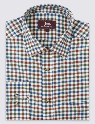 Pure Cotton Regular Fit Shirt with Pocket