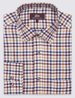 Pure Cotton Regular Fit Shirt with Pocket
