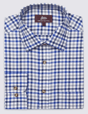Pure Cotton Regular Fit Shirt with Pocket