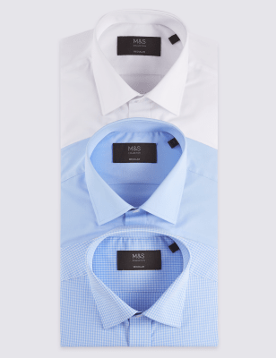 m&s mens regular fit shirts