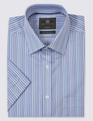 Pure Cotton Non-Iron Shirt with Pocket
