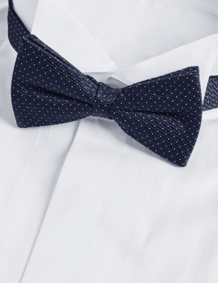 Pure Silk Spotted Bow Tie