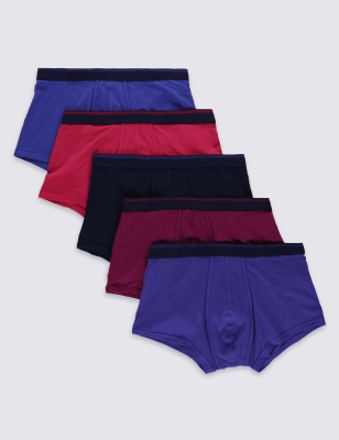 5 Pack Cotton Rich Hipster Underwear