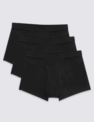 3 Pack Cool & Fresh&trade; Stretch Cotton Trunks