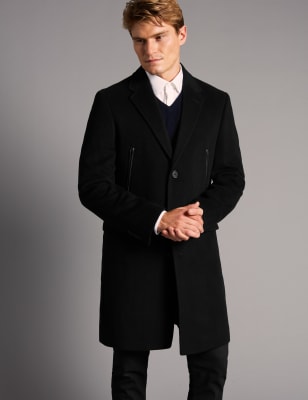 Wool Rich Single Breasted Coat