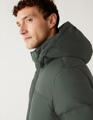 

Mens M&S Collection Feather and Down Puffer Jacket with Stormwear™ - Bottle Green, Bottle Green