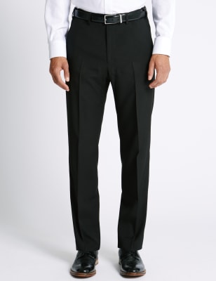 Regular Fit Flat Front Trousers
