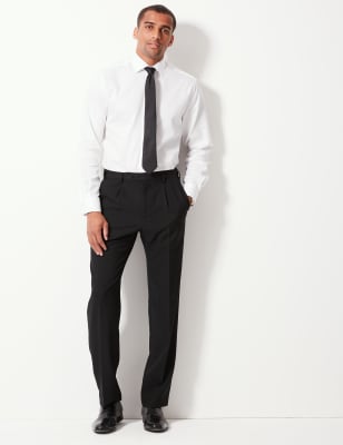 Regular Fit Single Pleated Trousers