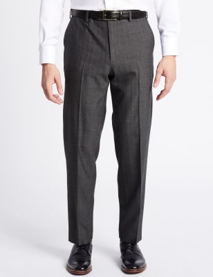 Big & Tall Wool Rich Single Pleated Trousers