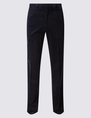 Tailored Fit Cotton Rich Corduroy Trousers