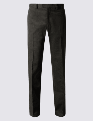Tailored Fit Cotton Rich Corduroy Trousers