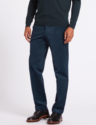 Cotton Corduroy Trousers with Stretch
