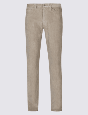 Straight Fit Corduroy Trousers