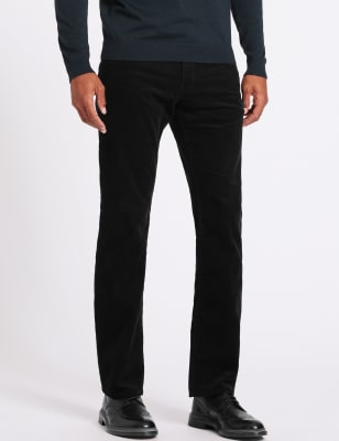 Straight Fit Corduroy Trousers
