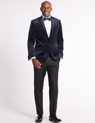 Single Breasted Velvet Jacket