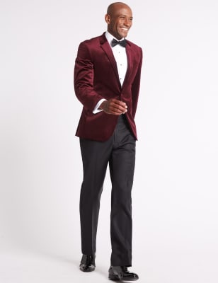 Tailored Fit Velvet Jacket