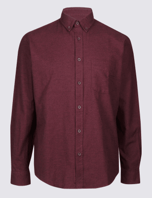 Brushed Cotton Plain Shirt