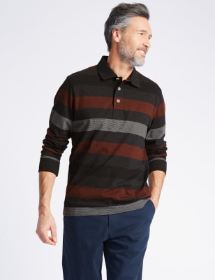 Pure Cotton Striped Rugby Top